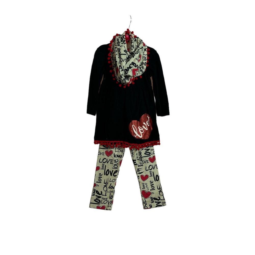 Valentine’s Day little girl outfit
